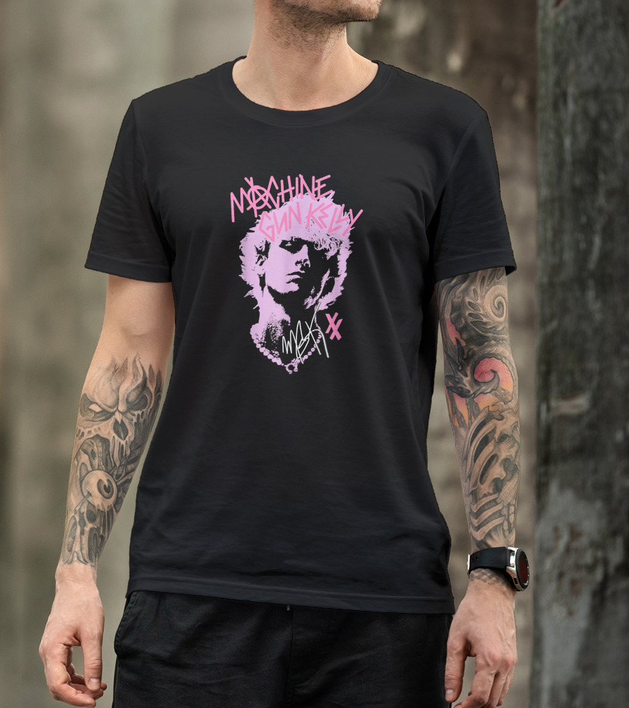Machine Gun Kelly M.G.K Pink Silhouette XX Signature T-Shirt