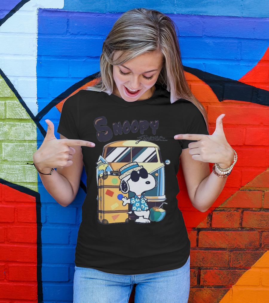Snoopy Forever Vintage Travel Adventure T-Shirt