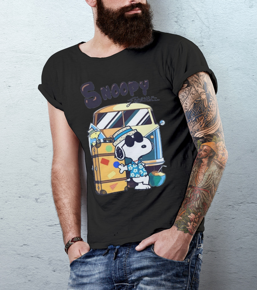 Snoopy Forever Vintage Travel Adventure T-Shirt