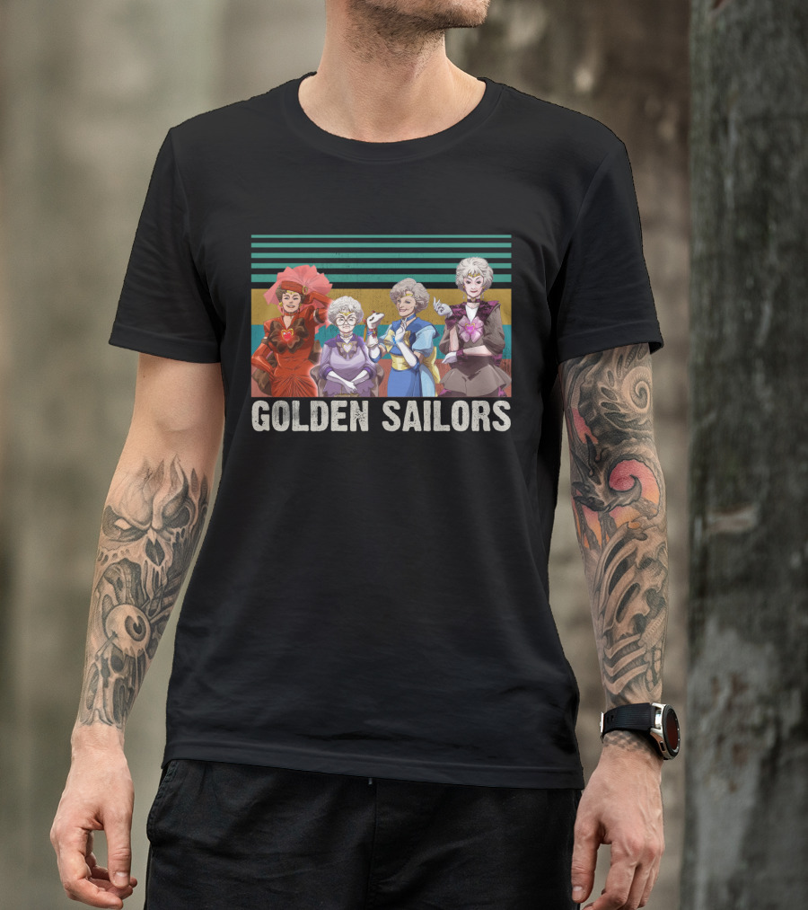 Golden Sailors Funny Girls Vintage Moon Sailors Parody Fans T-Shirt