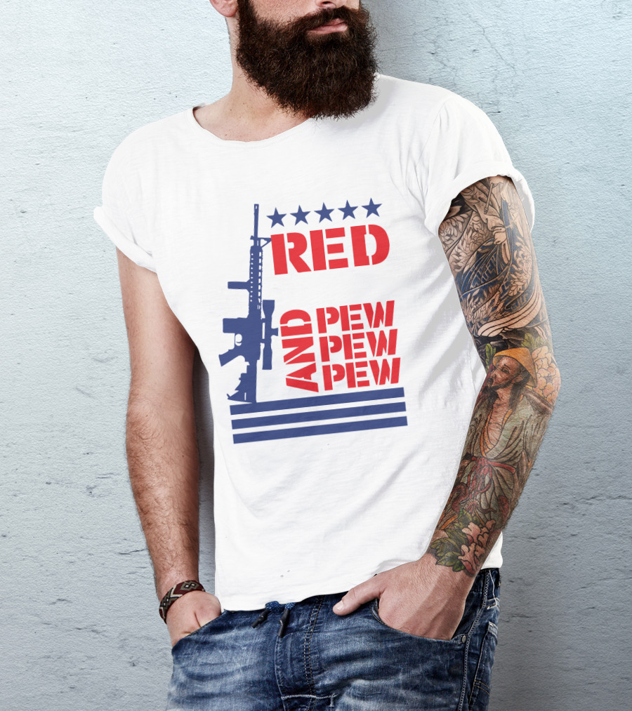 RED AND PEW PEW PEW T-Shirt