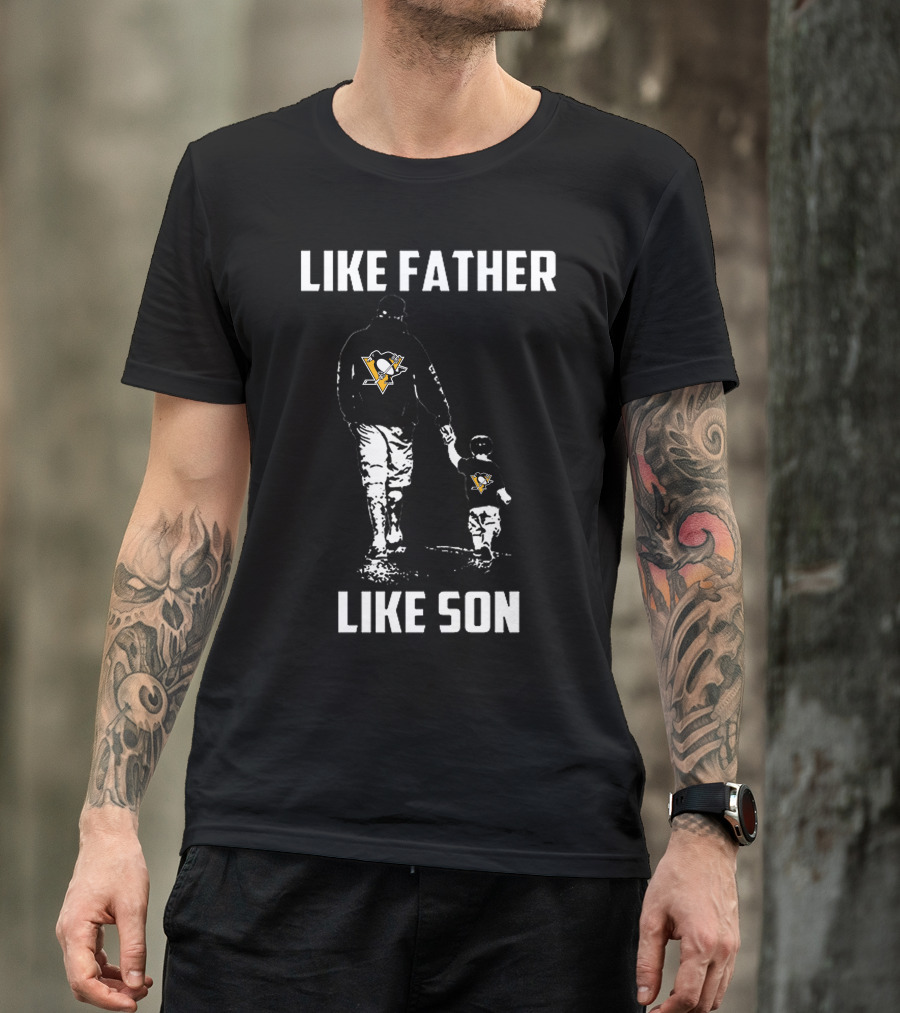 Penguins Like Father Like Son Pittsburgh Family Bond T-Shirt