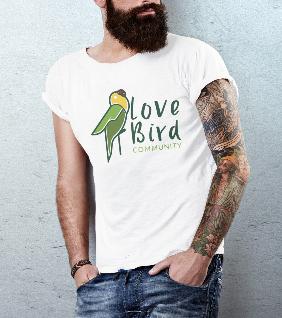Love Bird Community Parrot T-Shirt