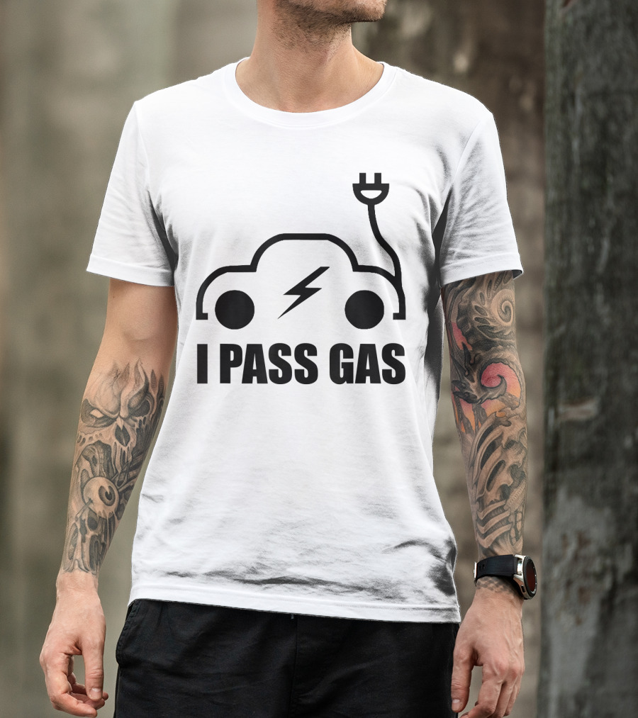 Electric Vehicle I Pass Gas Plug T-Shirt