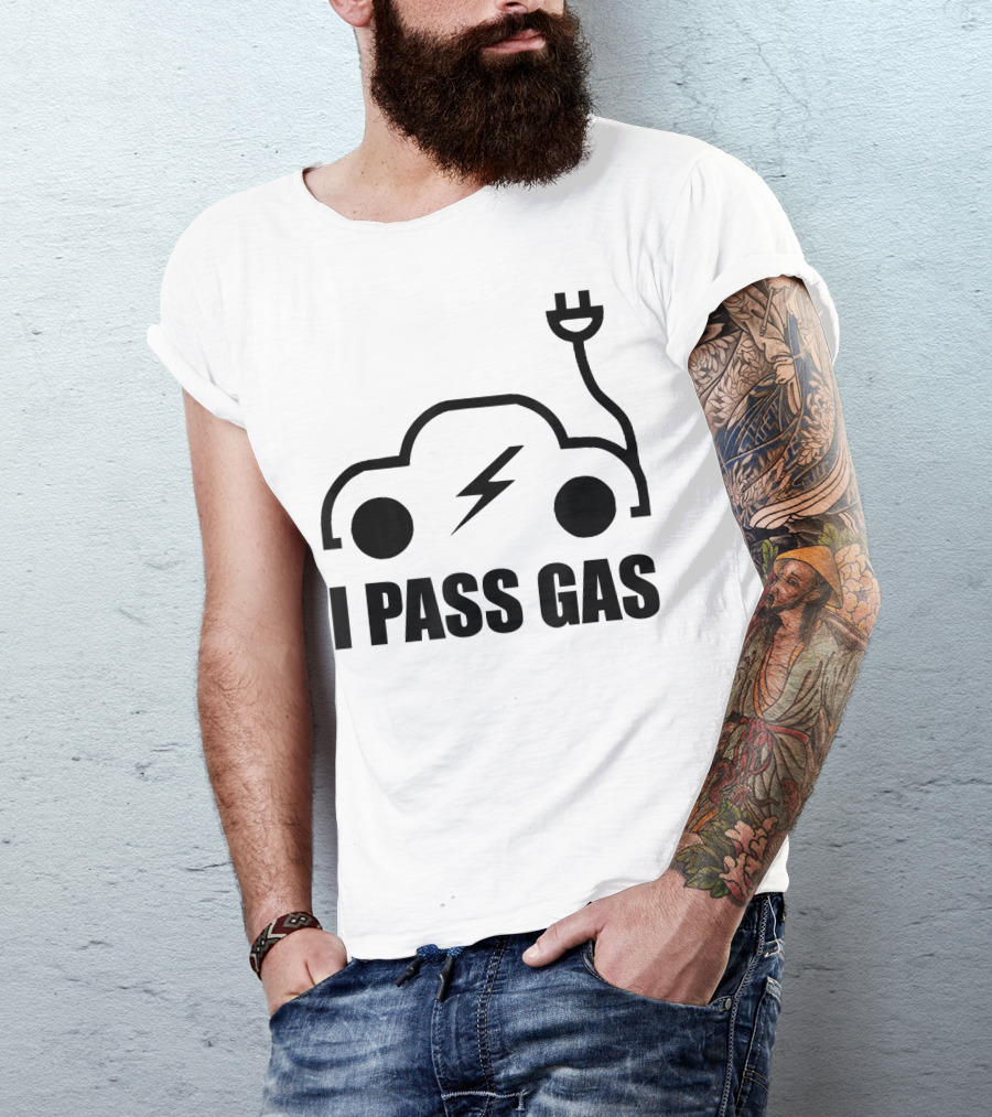 Electric Vehicle I Pass Gas Plug T-Shirt