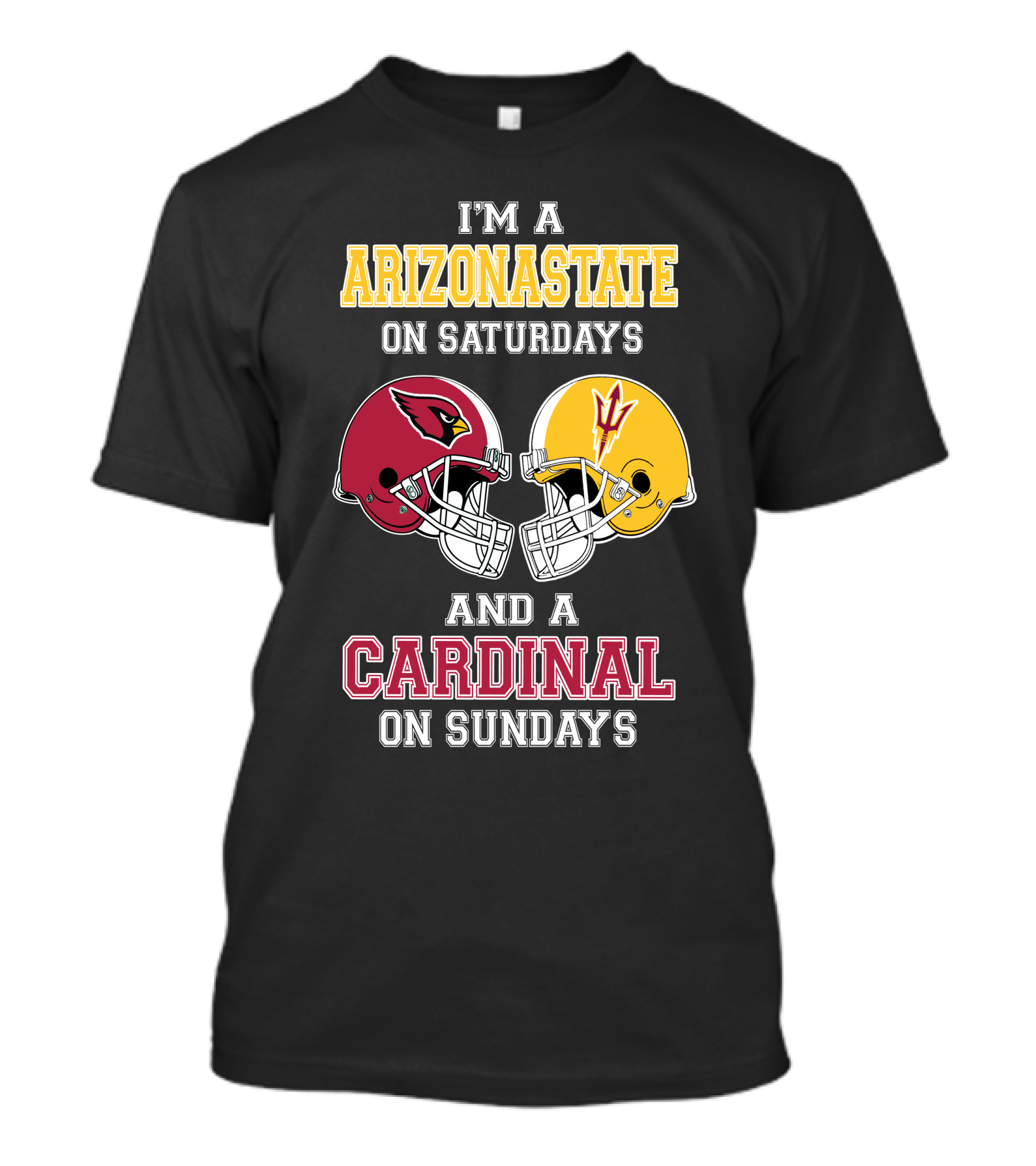 Arizona State On Saturdays Cardinal On Sundays T-Shirt