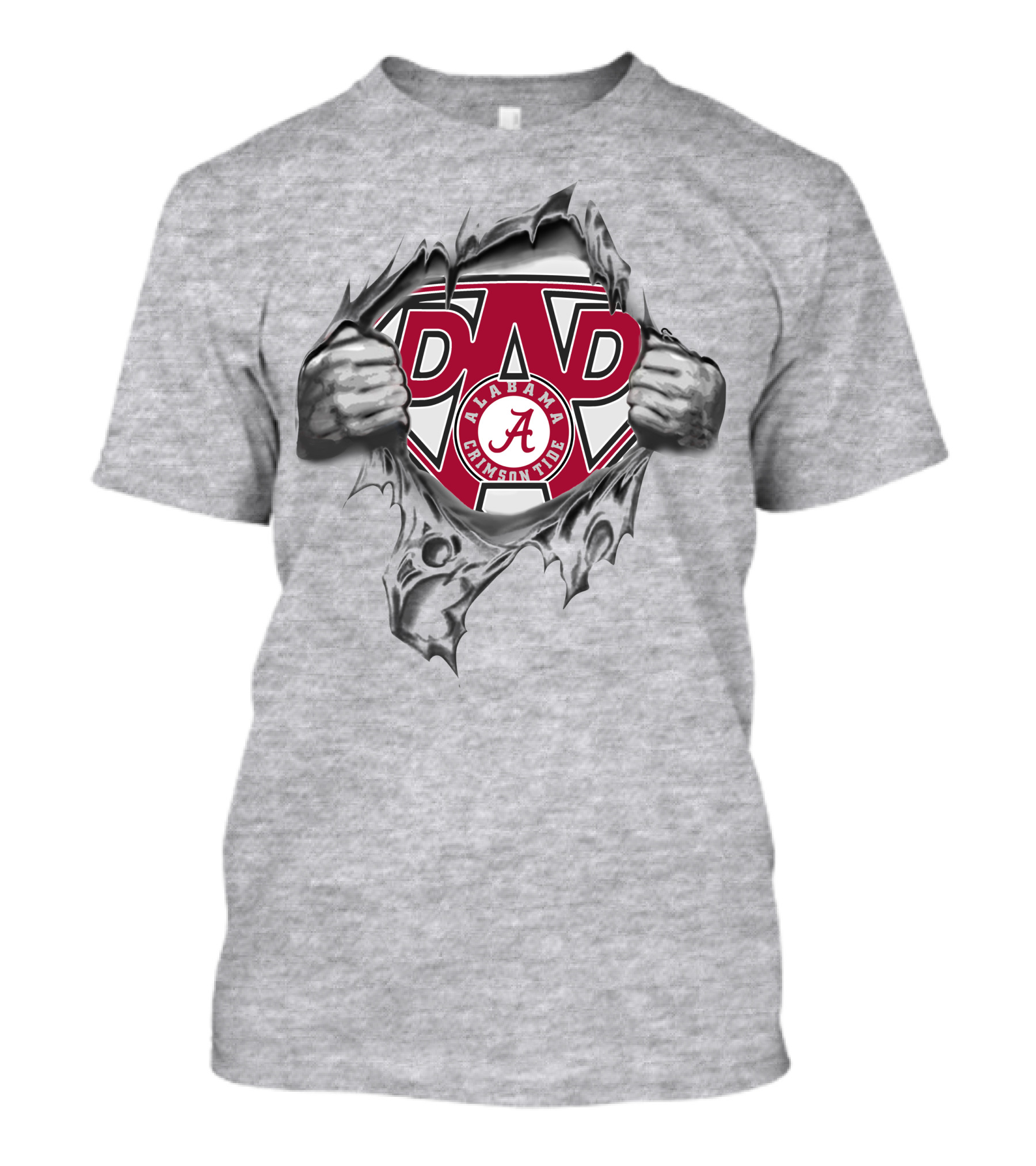 Alabama Crimson Tide Super Dad Hero T-Shirt