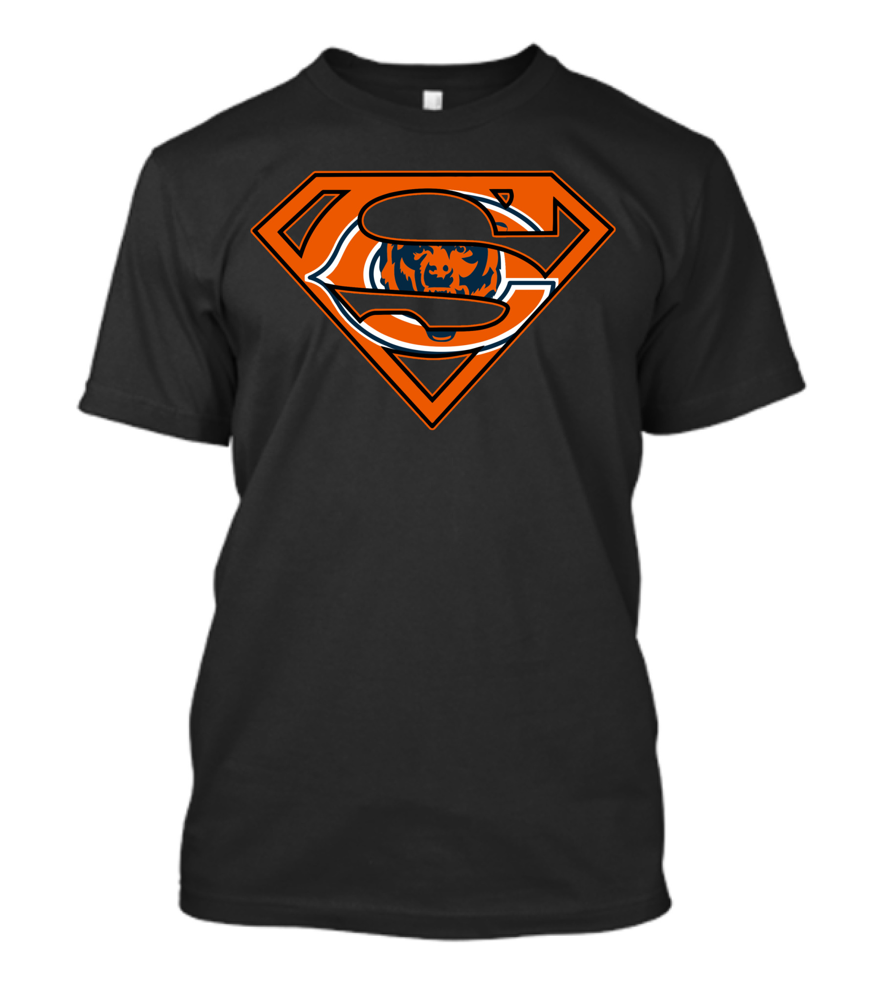 Superman Chicago Bears Logo Combination T-Shirt