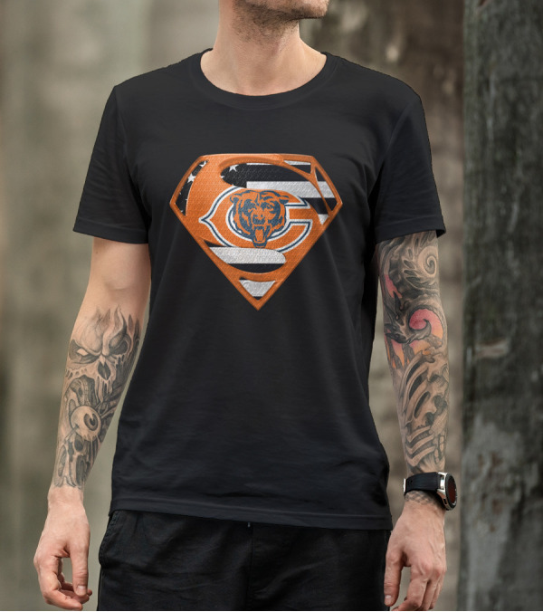 Chicago Bears Superman Shield T-Shirt