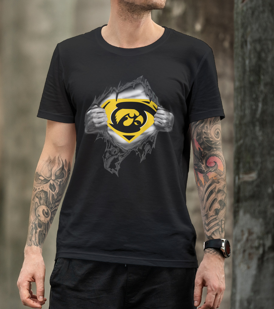 Iowa Hawkeyes Superman T-Shirt