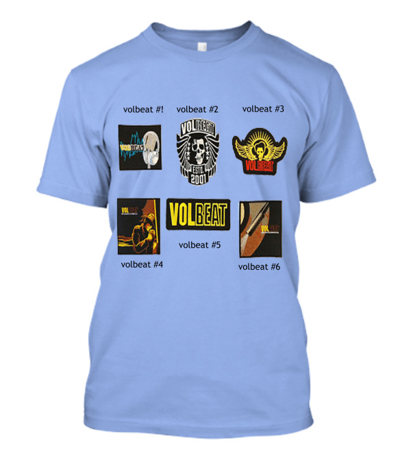 Volbeat Estd 2001 Collection Volbeat #1 #2 #3 #4 #5 #6 T-Shirt