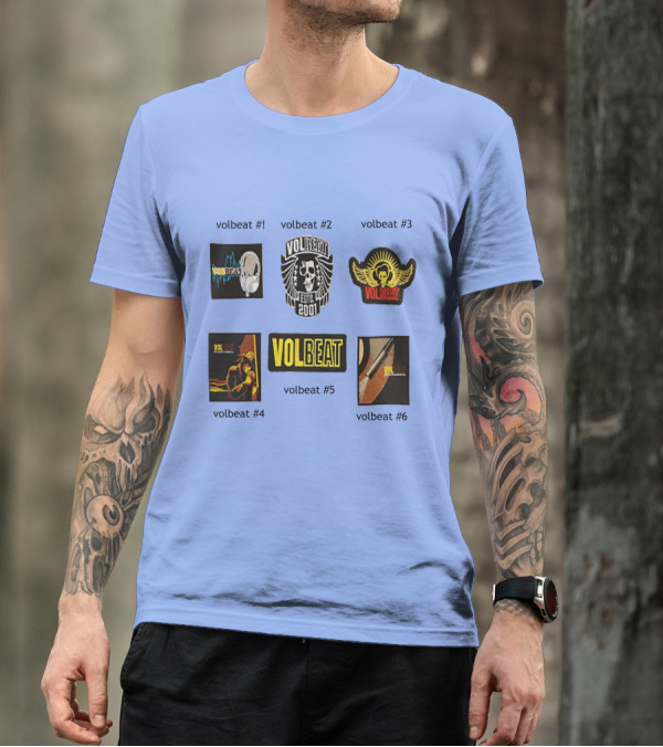 Volbeat Estd 2001 Collection Volbeat #1 #2 #3 #4 #5 #6 T-Shirt