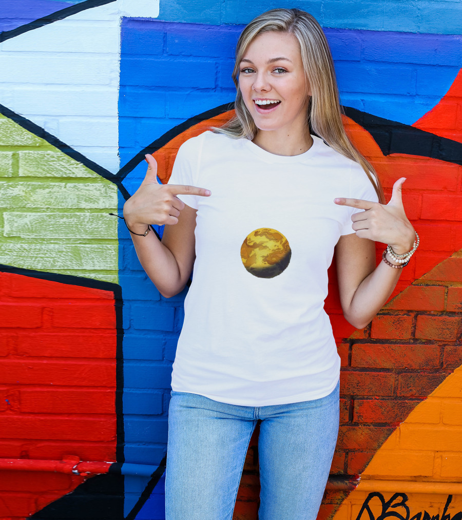 Mootopia Planet Cheese Sphere Block T-Shirt