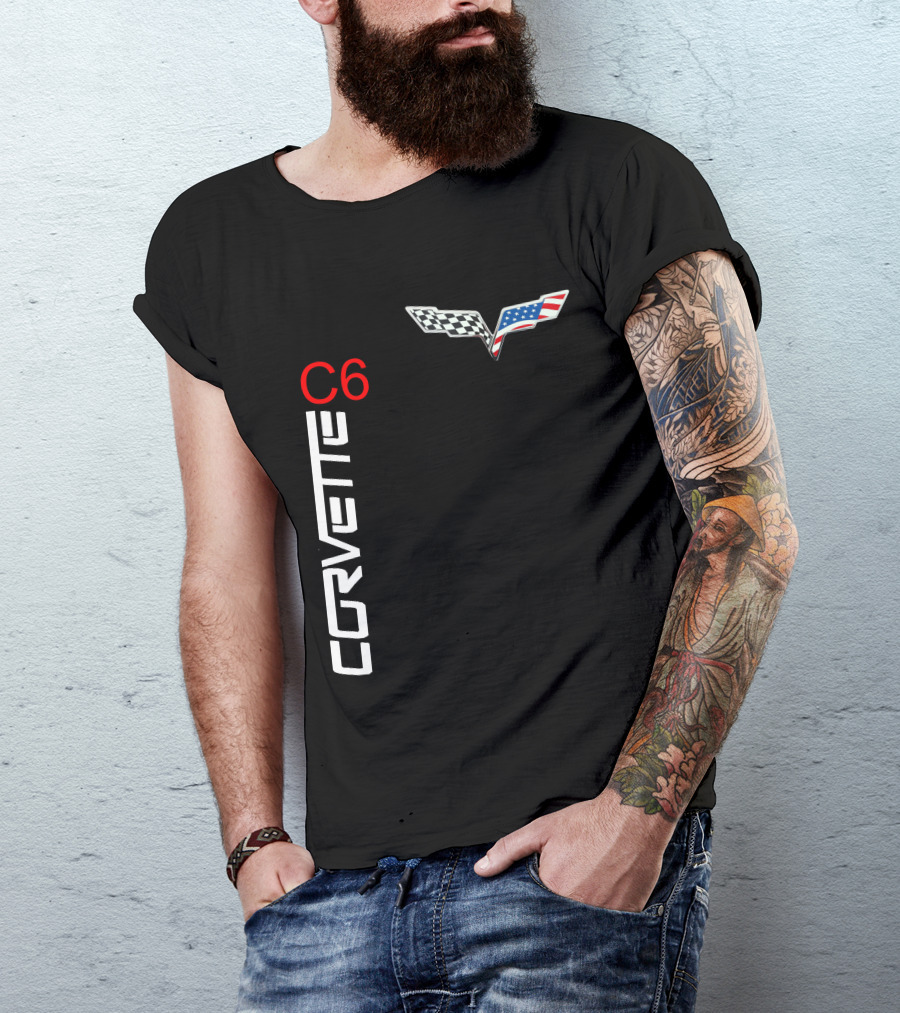 CORVETTE C6 Racing Flag T-Shirt