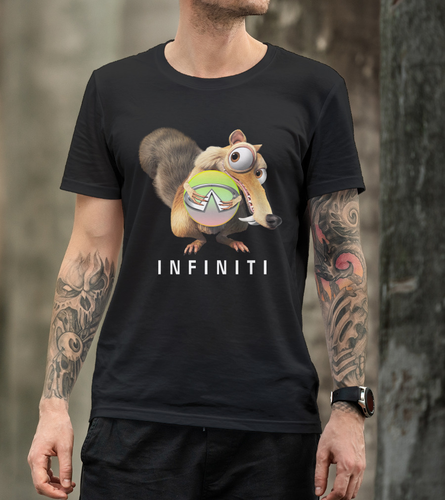 INFINITI Scrat Holding Green Sphere T-Shirt