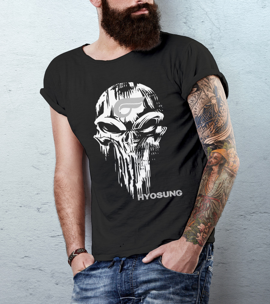 HYOSUNG Skull With Stylized T-Shirt