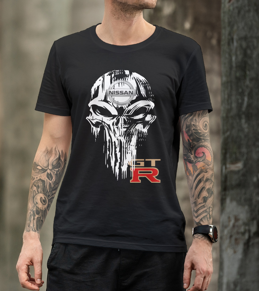 NISSAN GTR Skull Emblem T-Shirt