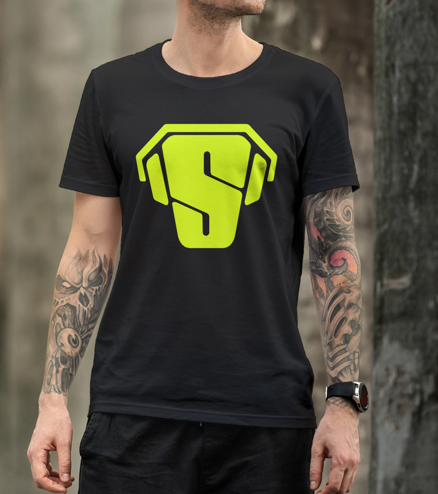 RS Green Iconic Logo S Neon T-Shirt