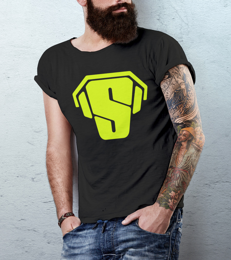 RS Green Iconic Logo S Neon T-Shirt