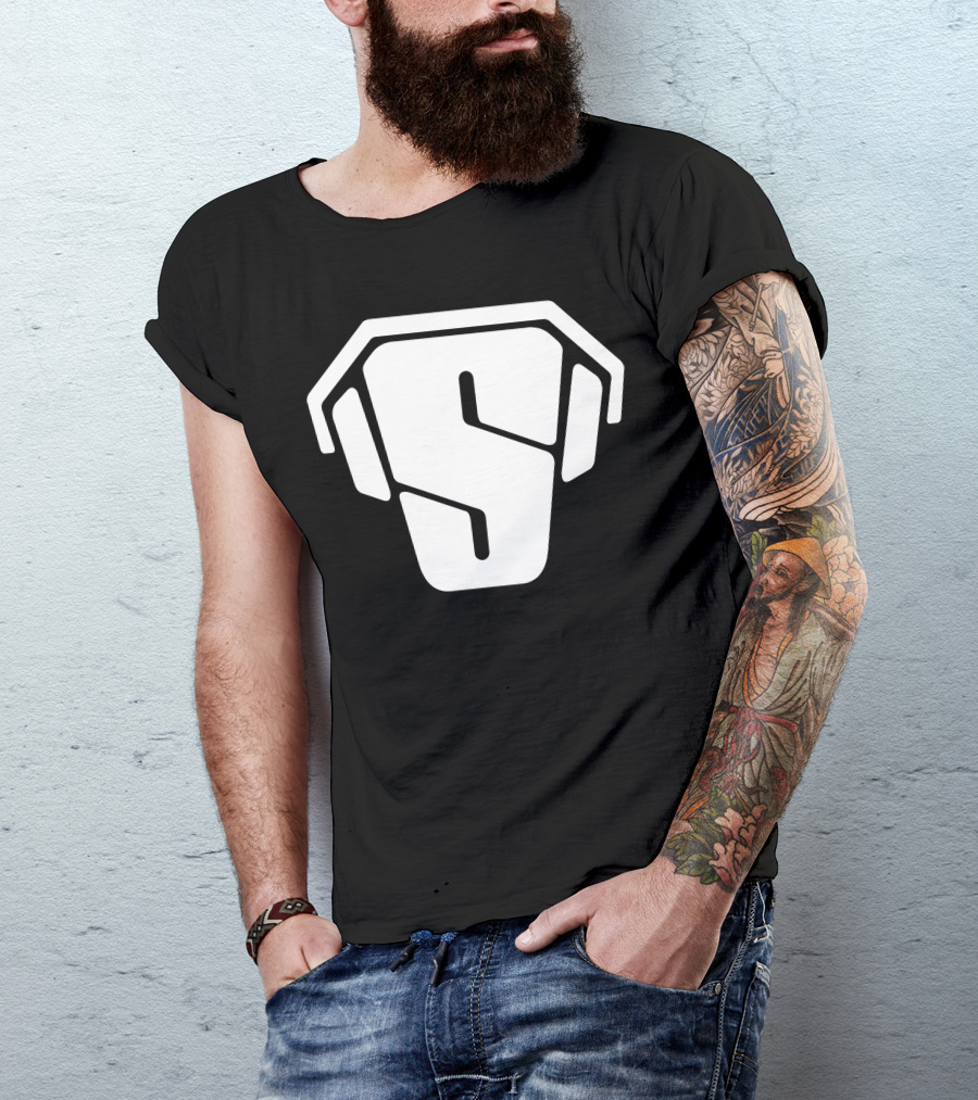 RS White Logo S T-Shirt