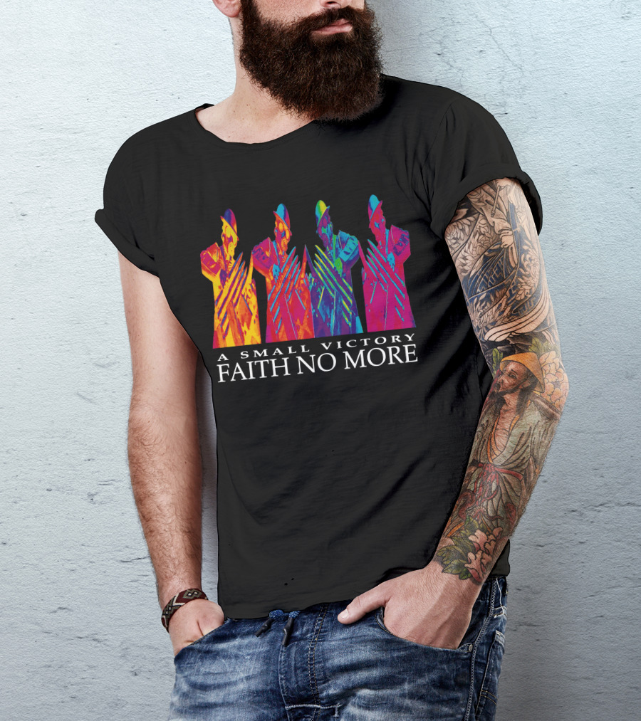 A Small Victory Faith No More Colorful Figures T-Shirt