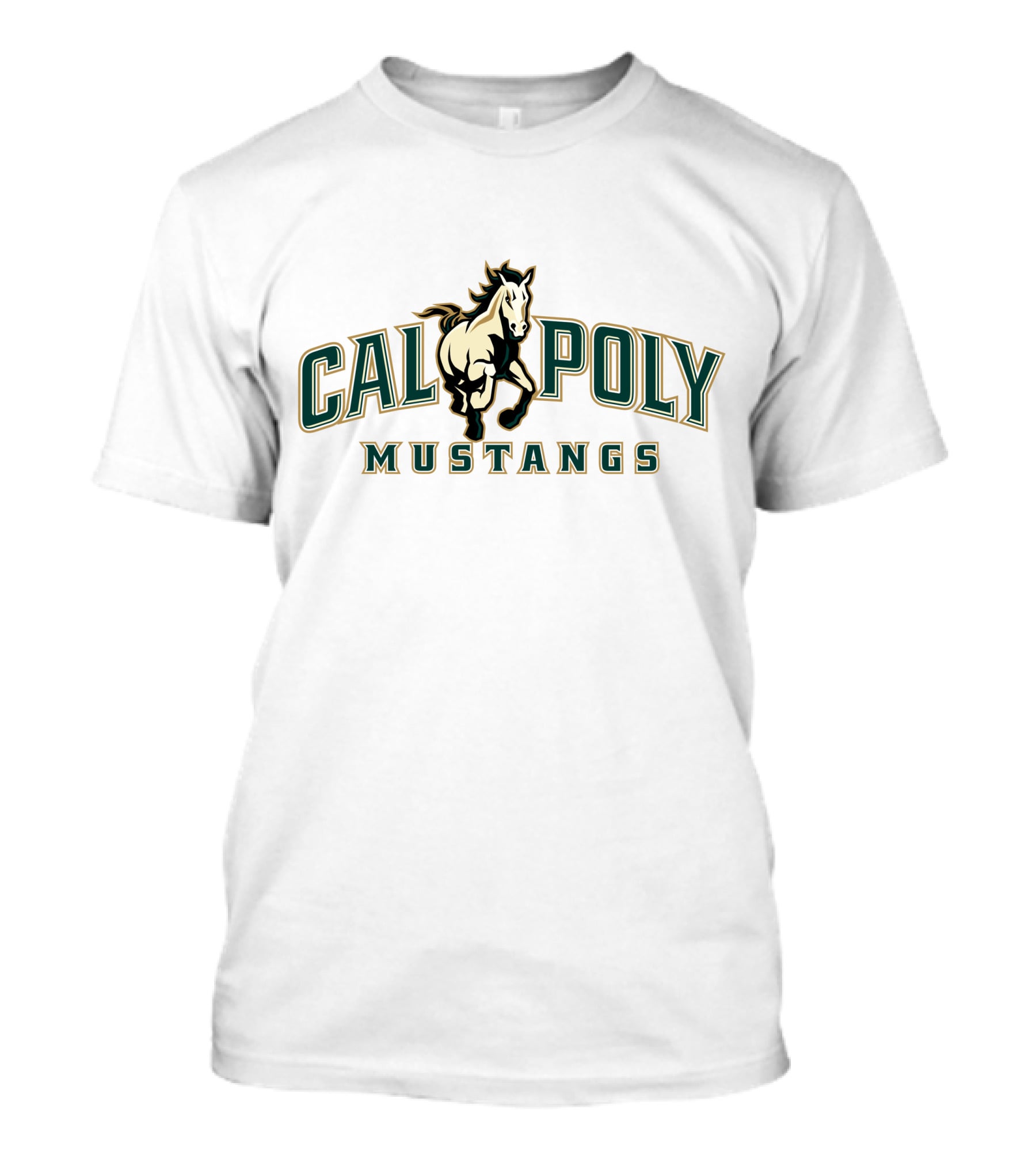 Cal Poly Mustangs Logo With Charging Horse T-Shirt