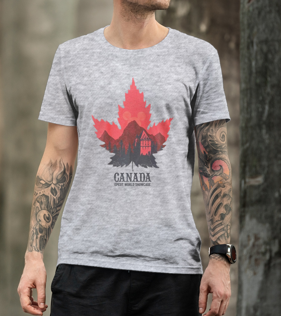 Canada EPCOT World Showcase Maple Leaf Mickey T-Shirt