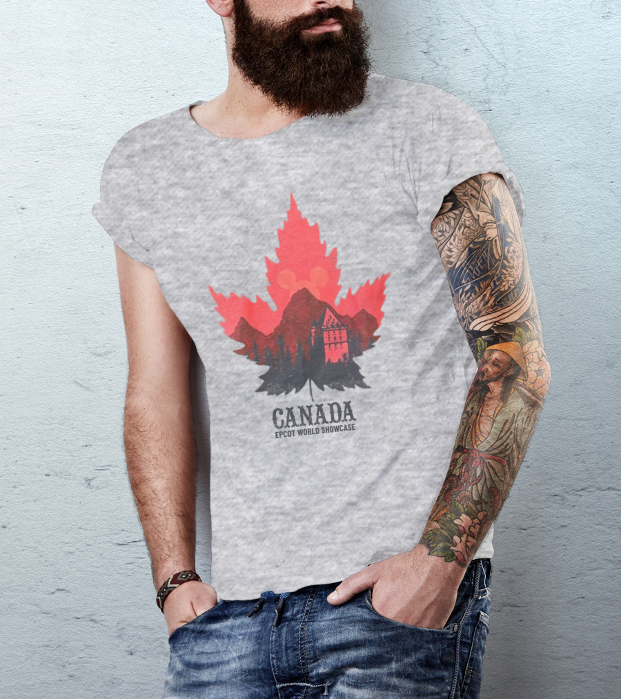 Canada EPCOT World Showcase Maple Leaf Mickey T-Shirt