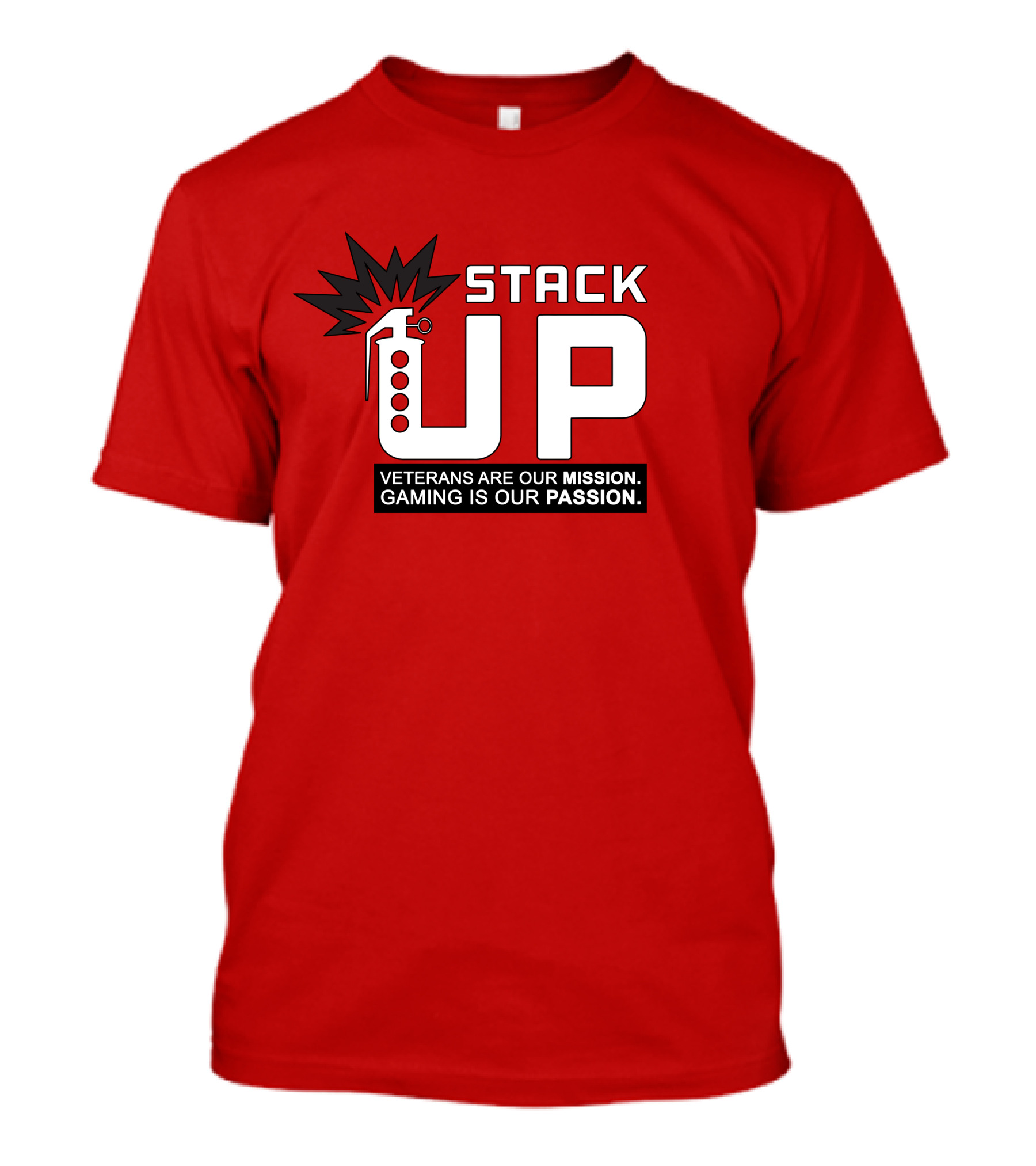 Stack Up Veterans Are Our Mission Gaming Is Our Passion T-Shirt