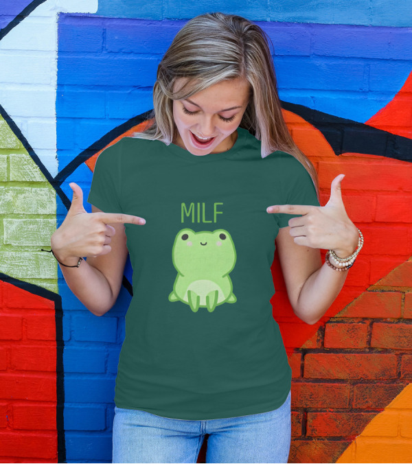 MILF ManILoveFwogs Merch Man I Love Fwogs Cute Frog T-Shirt
