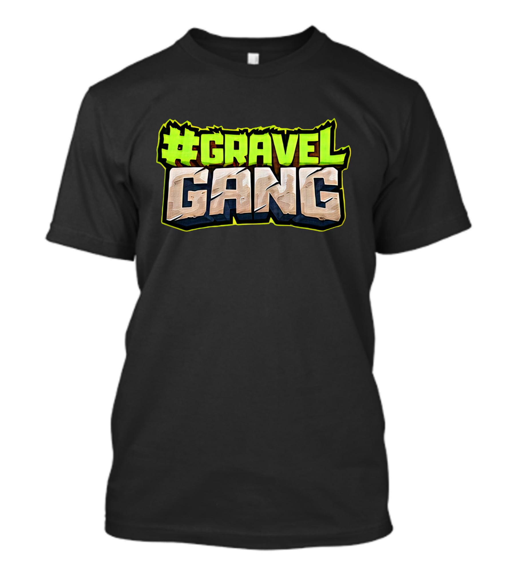 Boomer Merch Gravel Gang #Gravel Gang Stone Text T-Shirt