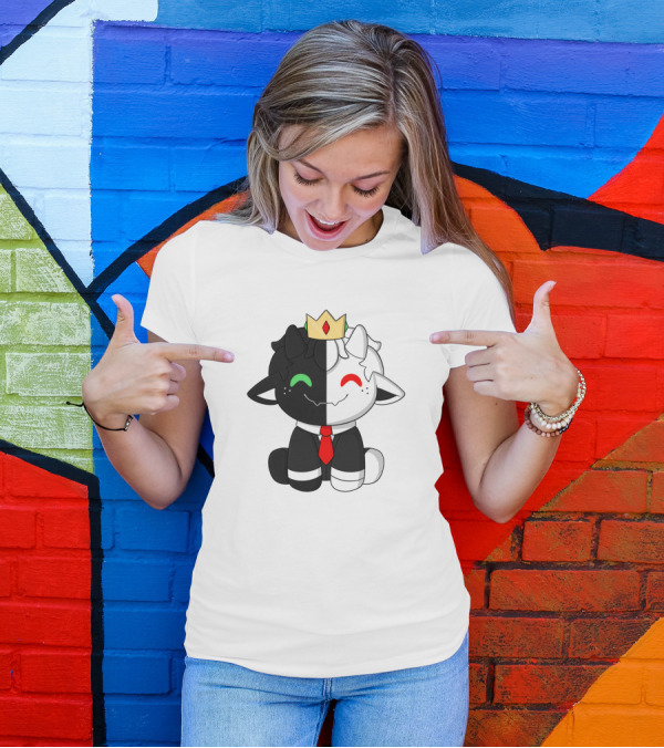 Baby Ranboo Plush With Crown And Tie T-Shirt