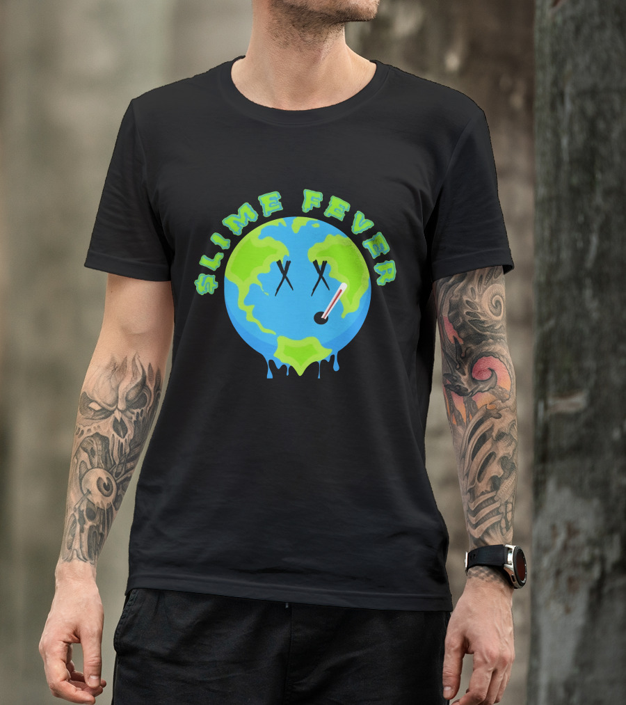 Slime Fever Earth Face Thermometer Design YNW Melly Merch Store T-Shirt