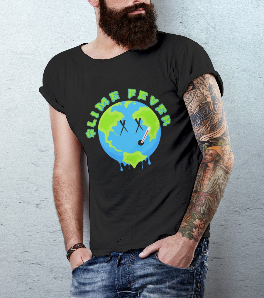 Slime Fever Earth Face Thermometer Design YNW Melly Merch Store T-Shirt