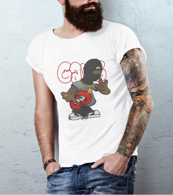 Glo Gang Character With Tattoo And Sneaker T-Shirt