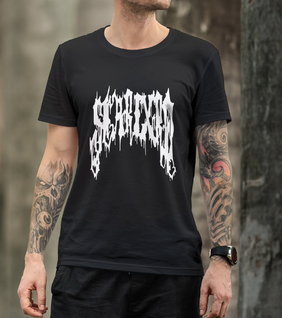 Scarlxrd Merch Metal Iconic Dripping Font T-Shirt