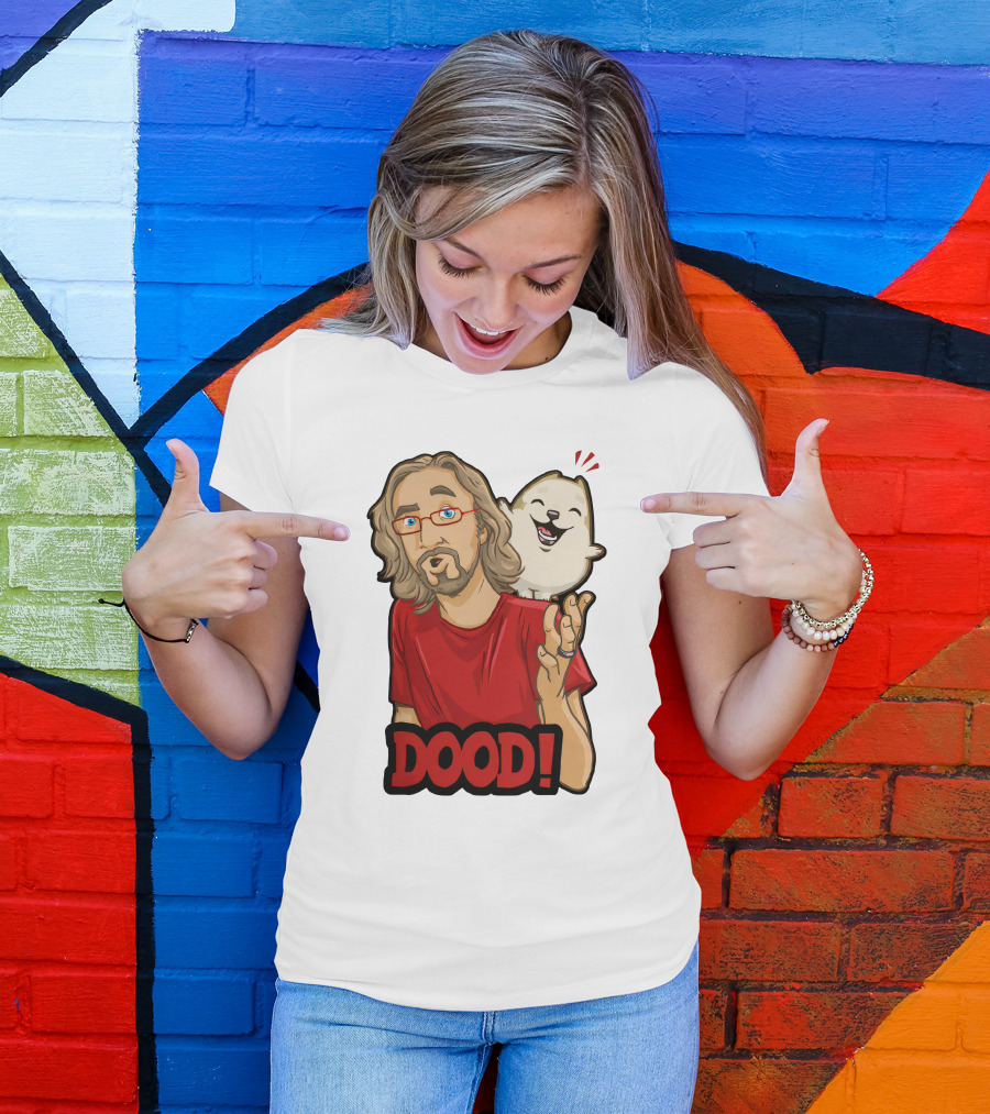 Maximilian Dood Merchandise Featuring Animated Character And Iconic Dood T-Shirt
