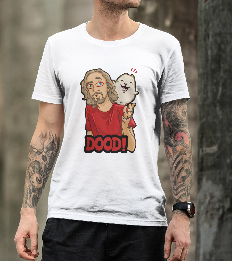 Maximilian Dood Merchandise Featuring Animated Character And Iconic Dood T-Shirt