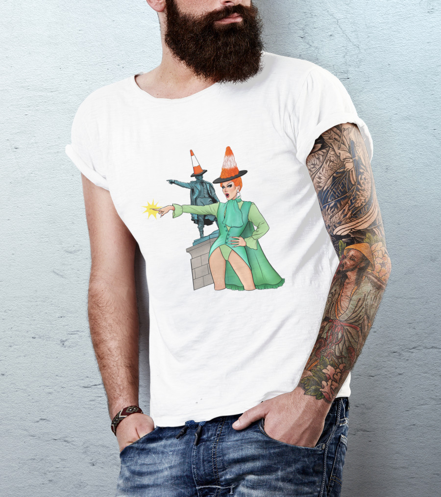 River Medway Thomas Waghorn Statue Drag Costume Cone Hat Charm Jaimee Andrews T-Shirt