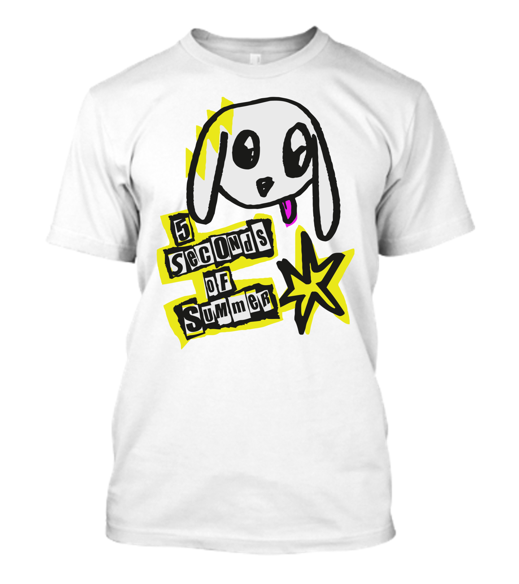 5 Seconds Of Summer 5SOS Anarchy Dog Star T-Shirt