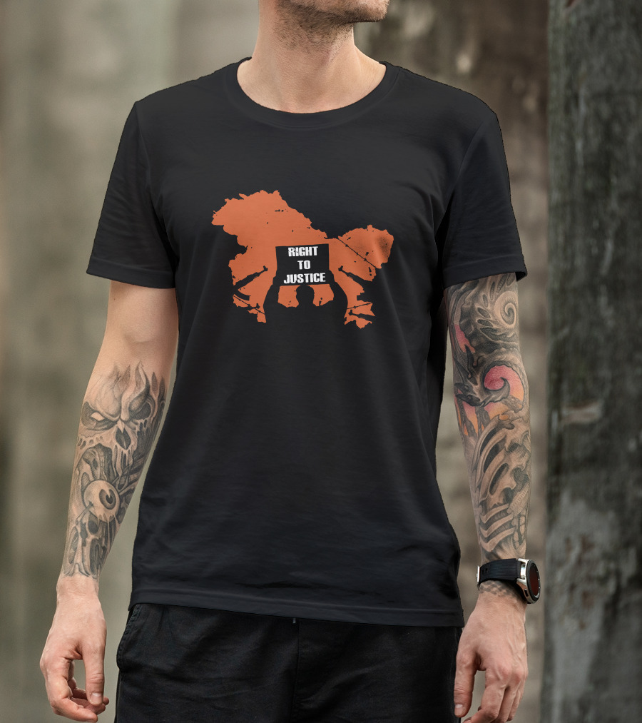 Genocide The Kashmir Files Right To Justice Map Protest Akshay Dhanak T-Shirt
