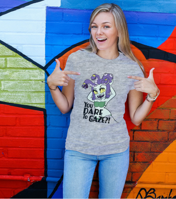 Cuphead Cala Maria Medusa You Dare To Gaze T-Shirt