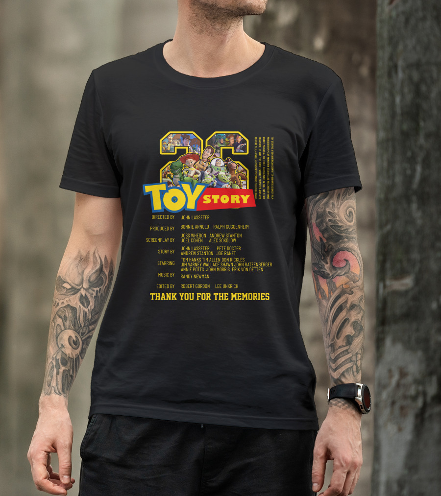 TOY STORY 28 Thank You For The Memories Directors Cast Iconic Characters T-Shirt