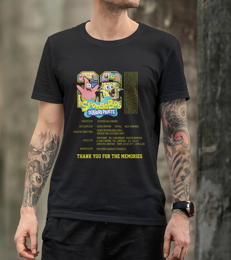 SpongeBob SquarePants Thank You For The Memories 1999-2015 Steven Hillenburg T-Shirt