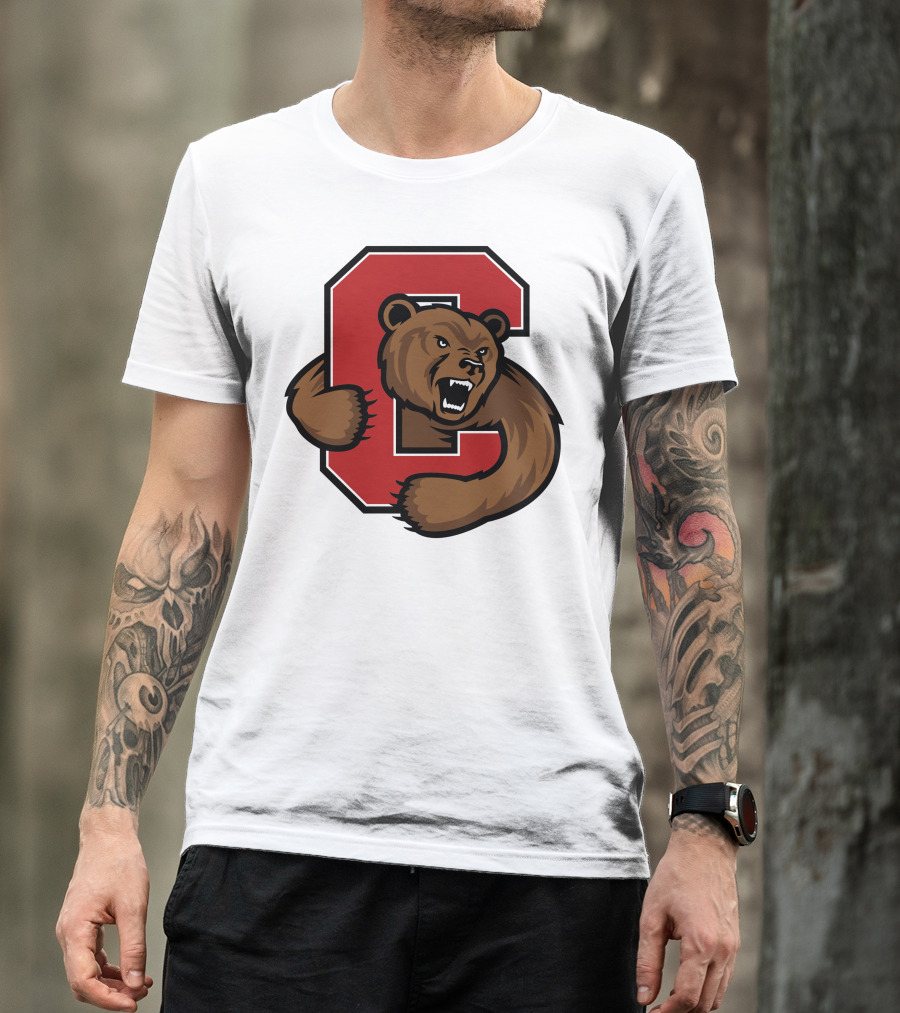Cornell Big Red Bear Logo C T-Shirt
