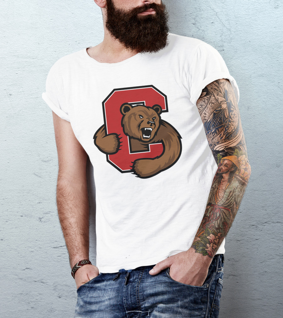 Cornell Big Red Bear Logo C T-Shirt