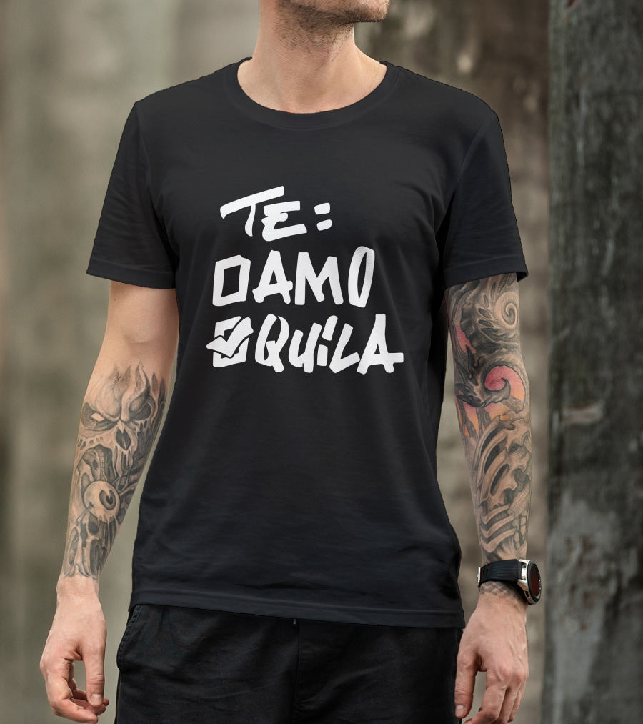 Te Amo Tequila Checked Box T-Shirt