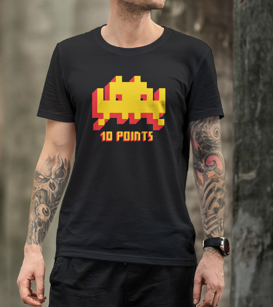 Space Invaders 10 Points Classic Arcade T-Shirt