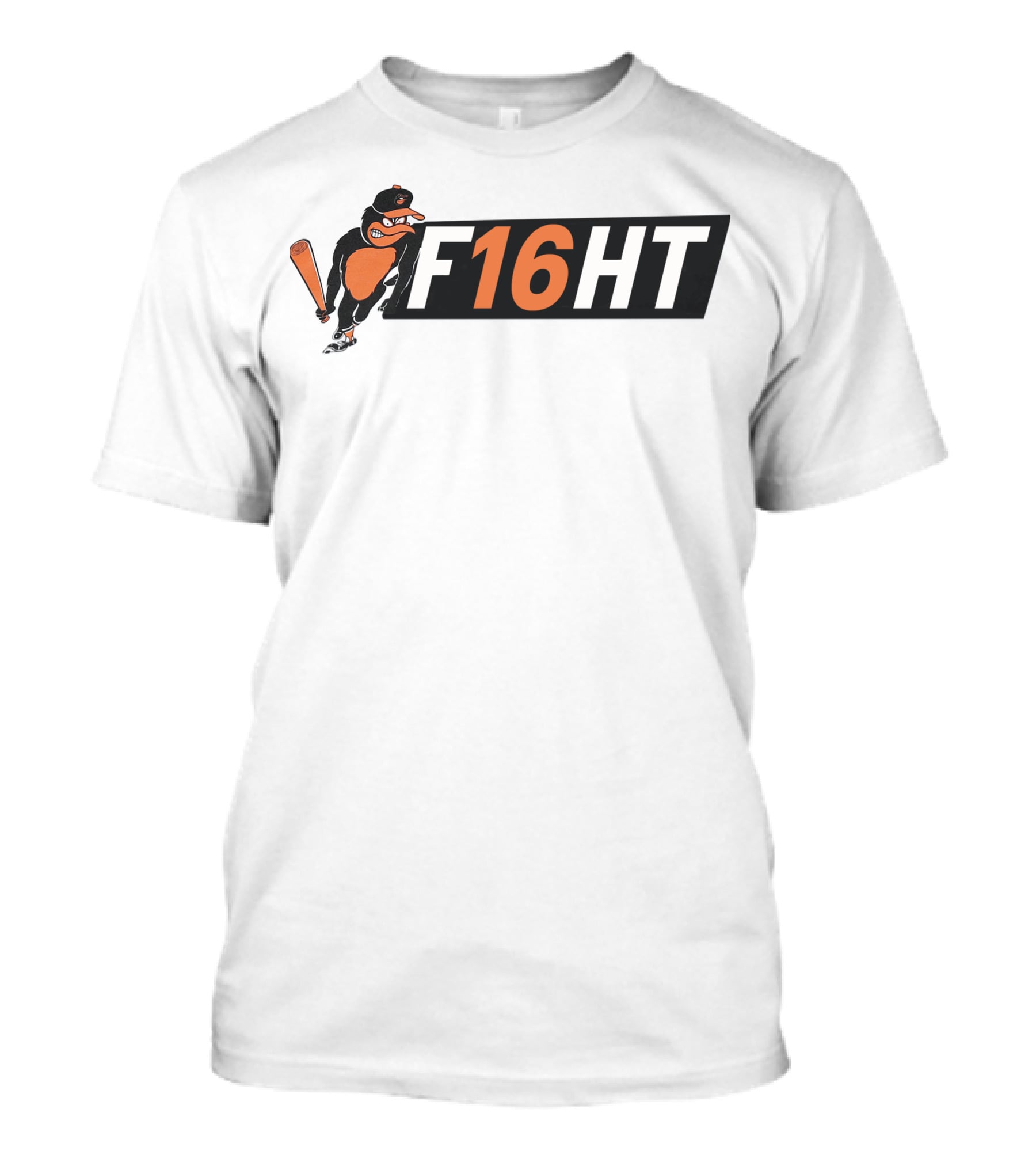 Baltimore Orioles Parody F16HT Batting Bird T-Shirt