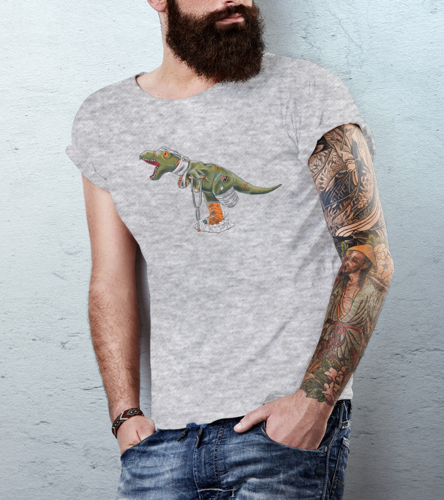 How Ridiculous Merch Injured Rexy Navy T-Shirt